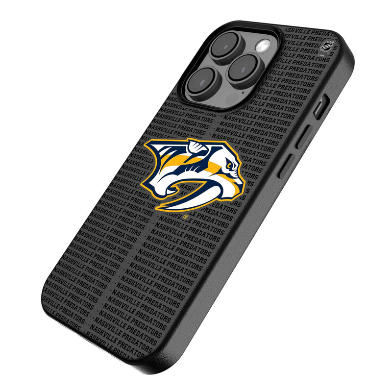 Nashville Predators Text Backdrop iPhone MagSafe Compatible Phone Case Iso.Jpg