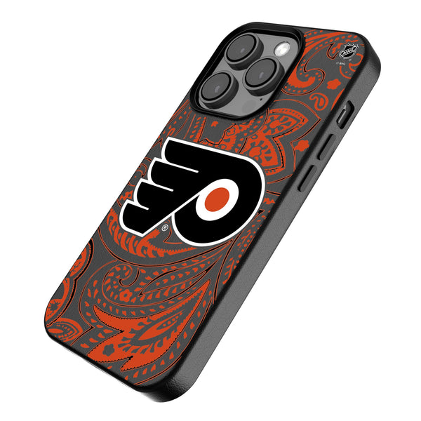 Philadelphia Flyers Paisley iPhone MagSafe Compatible Phone Case Iso.Jpg