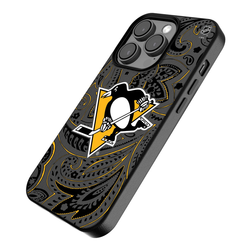 Pittsburgh Penguins Paisley iPhone MagSafe Compatible Phone Case Iso.Jpg