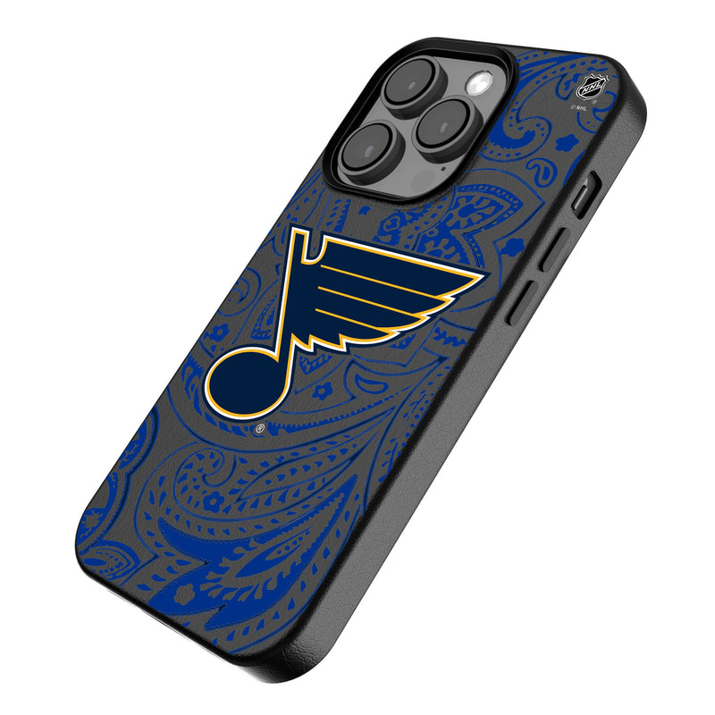 St. Louis Blues Paisley iPhone MagSafe Compatible Phone Case Iso.Jpg