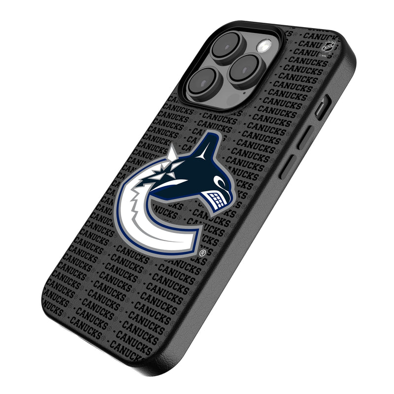 Vancouver Canucks Text Backdrop iPhone MagSafe Compatible Phone Case Iso.Jpg