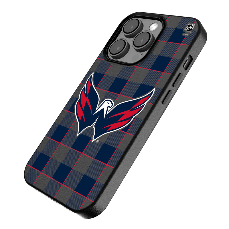 Washington Capitals Plaid iPhone MagSafe Compatible Phone Case Iso.Jpg