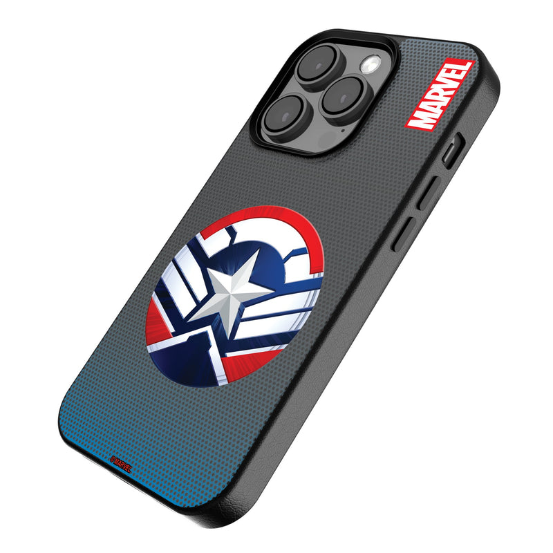 Marvel Avengers Sam Wilson Captain America Grid iPhone MagSafe Compatible Phone Case Iso.Jpg