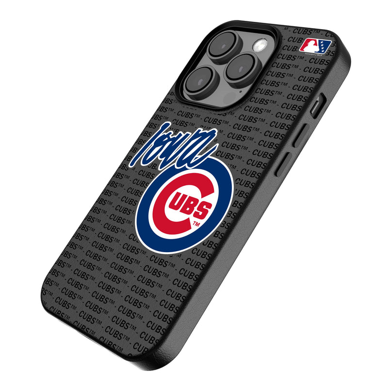 Iowa Cubs Text Backdrop iPhone MagSafe Compatible Phone Case Iso.Jpg