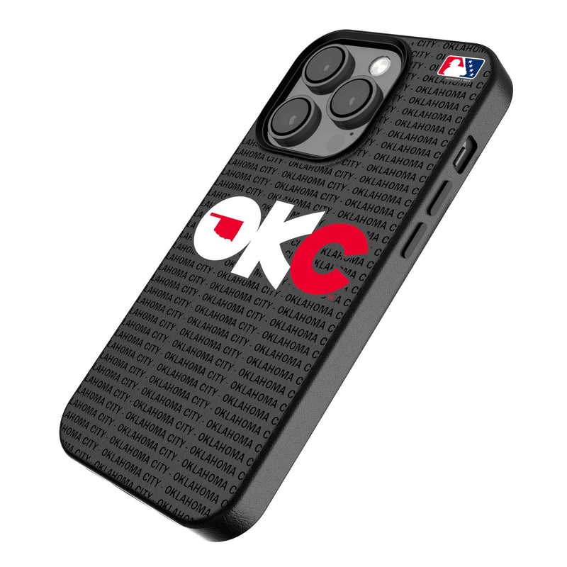 Oklahoma City Baseball Club Text Backdrop iPhone MagSafe Compatible Phone Case Iso.Jpg