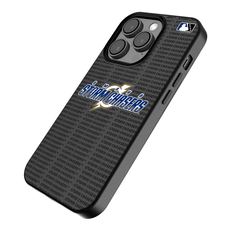 Omaha Storm Chasers Text Backdrop iPhone MagSafe Compatible Phone Case Iso.Jpg