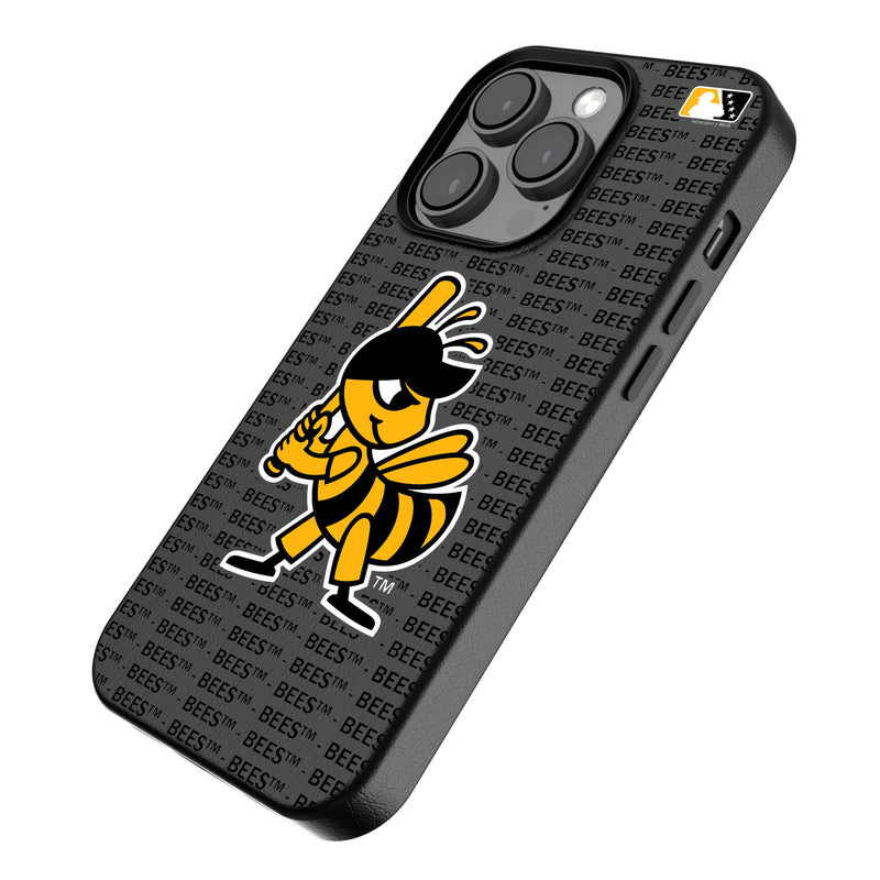 Salt Lake Bees Text Backdrop iPhone MagSafe Compatible Phone Case Iso.Jpg