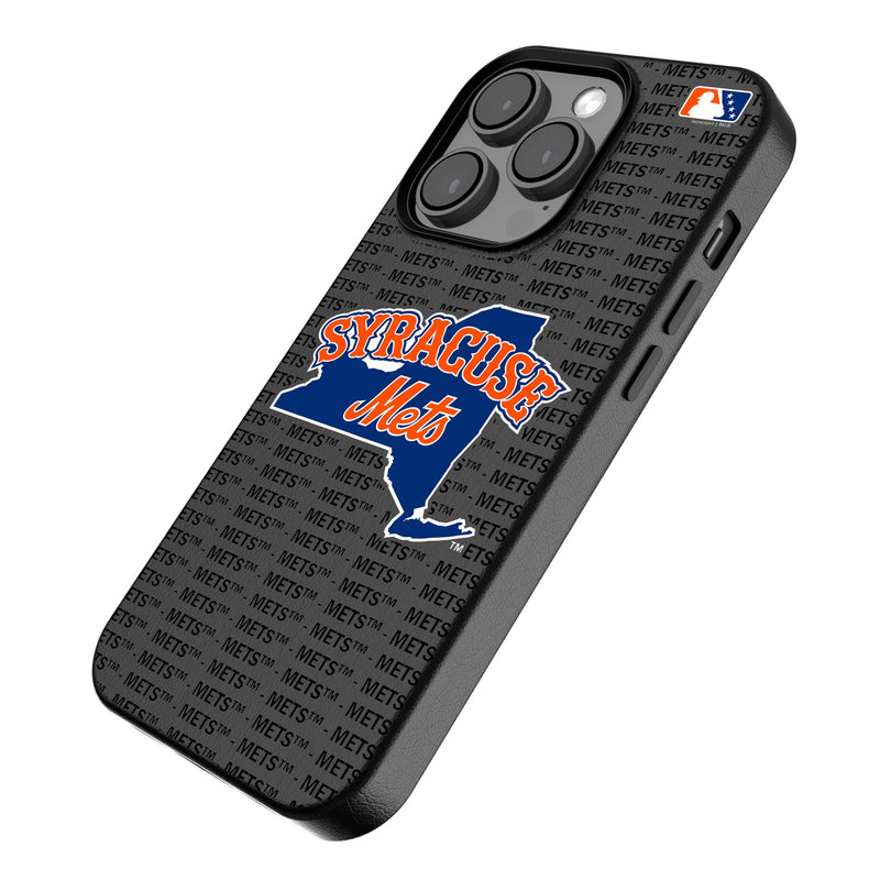 Syracuse Mets Text Backdrop iPhone MagSafe Compatible Phone Case Iso.Jpg