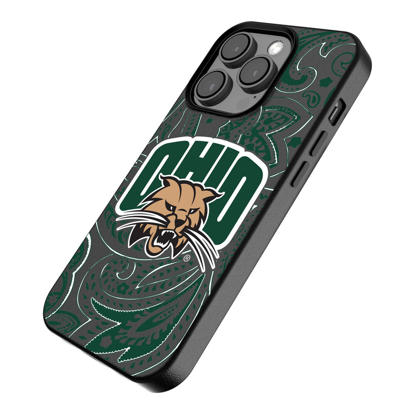 Ohio University Bobcats Paisley iPhone MagSafe Compatible Phone Case Iso.Jpg