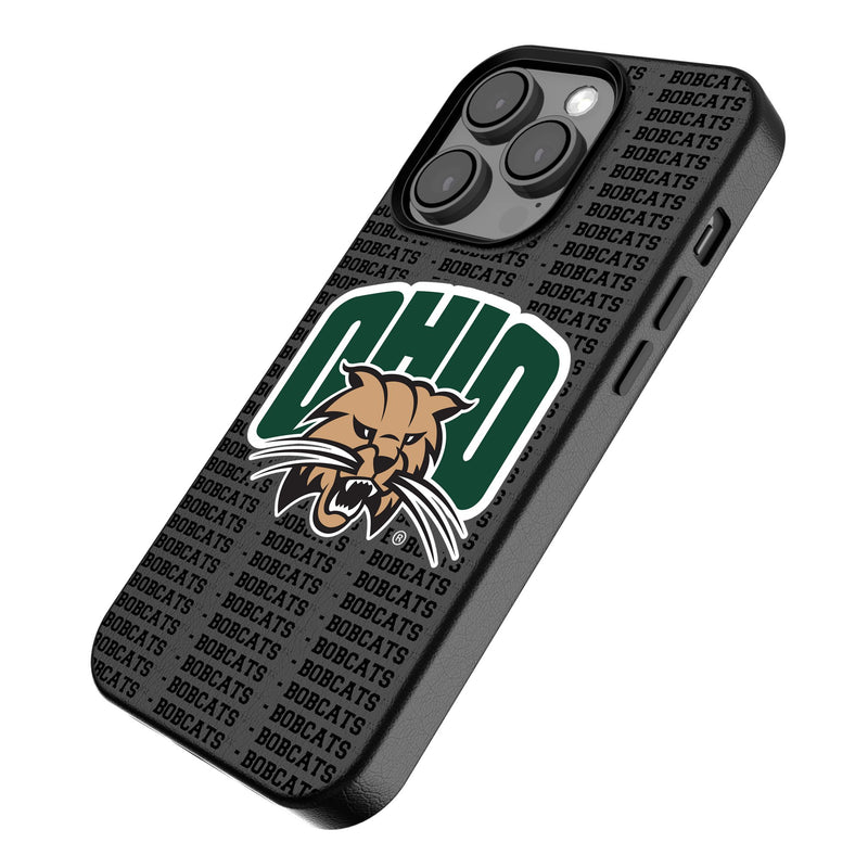 Ohio University Bobcats Text Backdrop iPhone MagSafe Compatible Phone Case Iso.Jpg