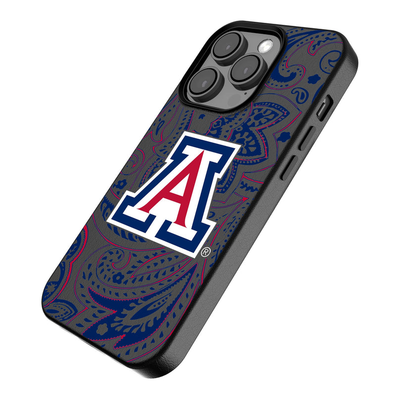 University of Arizona Wildcats Paisley iPhone MagSafe Compatible Phone Case Iso.Jpg