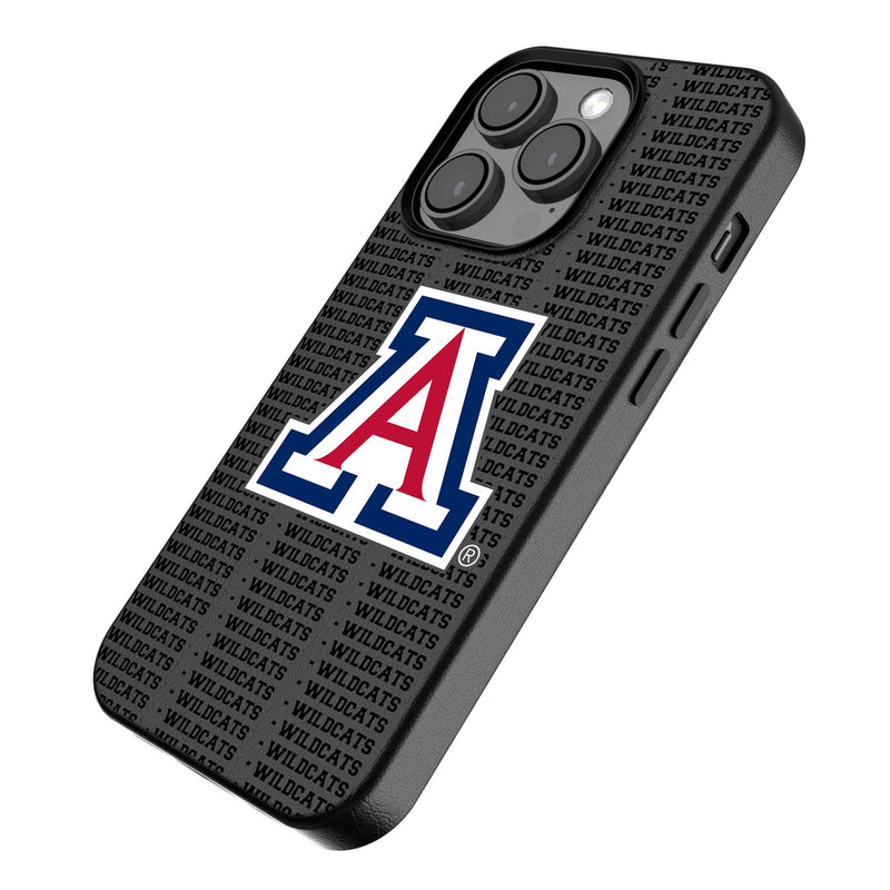 University of Arizona Wildcats Text Backdrop iPhone MagSafe Compatible Phone Case Iso.Jpg