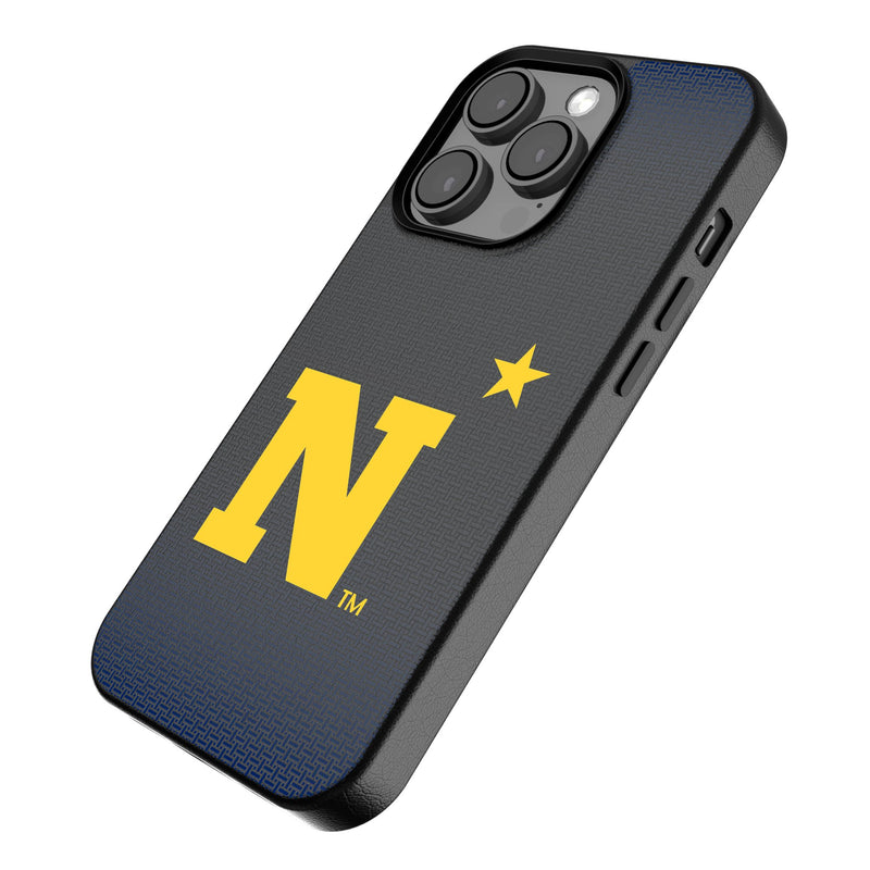 United State Naval Academy Midshipmen Linen iPhone MagSafe Compatible Phone Case Iso.Jpg