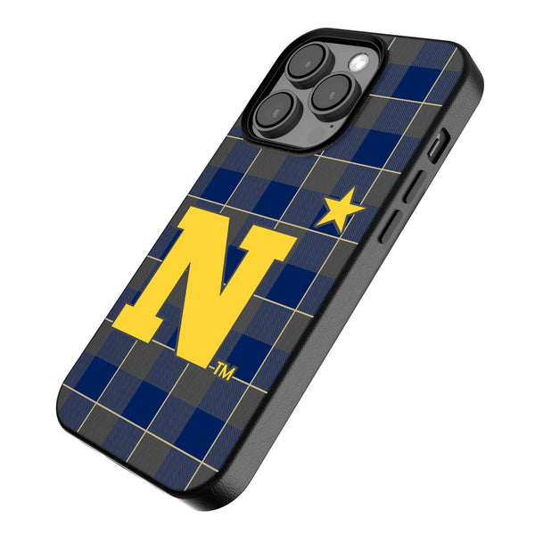 United State Naval Academy Midshipmen Plaid iPhone MagSafe Compatible Phone Case Iso.Jpg