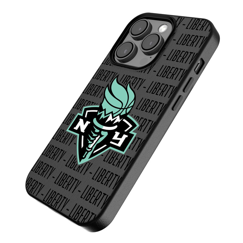 New York Liberty Text Backdrop iPhone MagSafe Compatible Phone Case Iso.Jpg