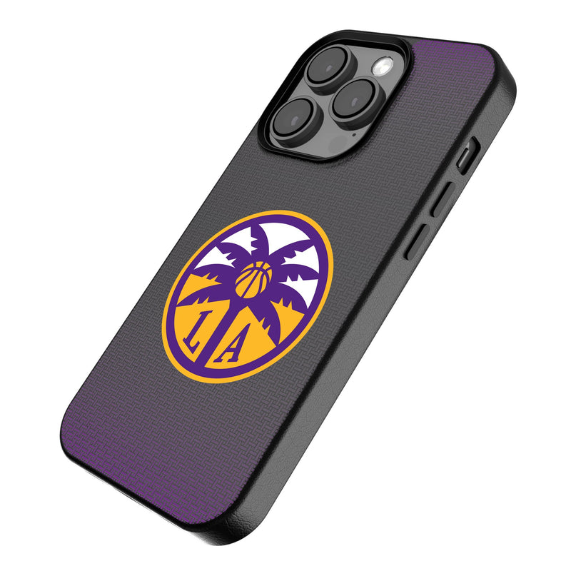 Los Angeles Sparks Linen iPhone MagSafe Compatible Phone Case Iso.Jpg