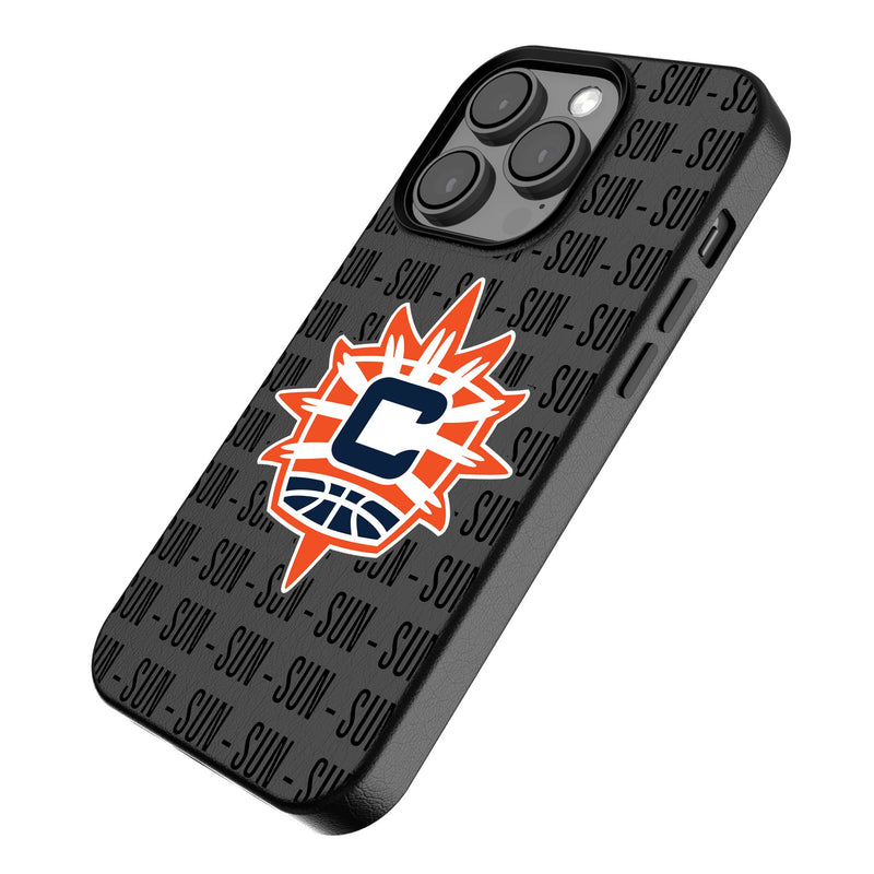 Connecticut Sun Text Backdrop iPhone MagSafe Compatible Phone Case Iso.Jpg