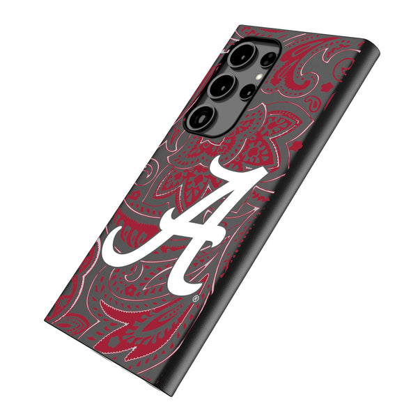 University of Alabama Crimson Tide Script A Paisley Galaxy MagSafe Compatible Phone Case Iso.Jpg