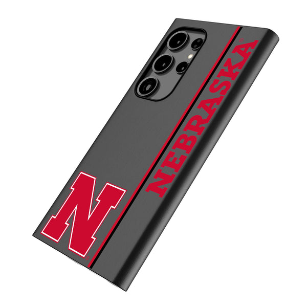 University of Nebraska Huskers Block N Sidebar Galaxy MagSafe Compatible Phone Case Iso.Jpg