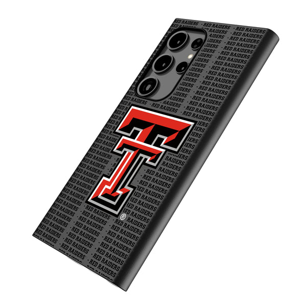 Texas Tech Red Raiders Text Backdrop Galaxy MagSafe Compatible Phone Case Iso.Jpg