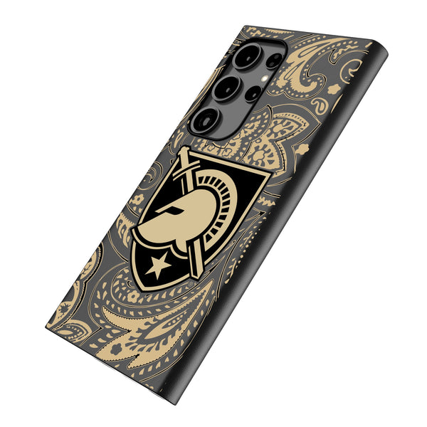 United States Military Academy Black Knights Paisley Galaxy MagSafe Compatible Phone Case Iso.Jpg