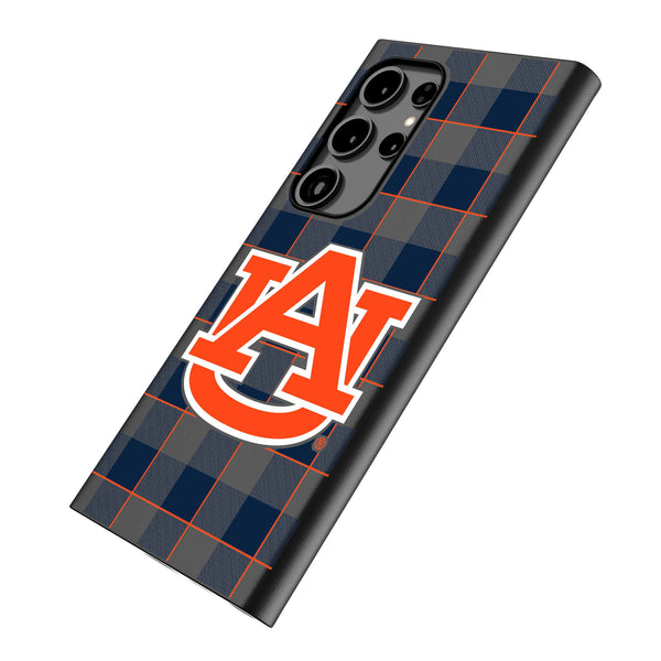 University of Auburn Tigers Plaid Galaxy MagSafe Compatible Phone Case Iso.Jpg