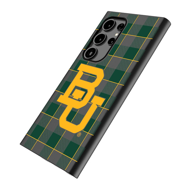 Baylor University Bears Plaid Galaxy MagSafe Compatible Phone Case Iso.Jpg