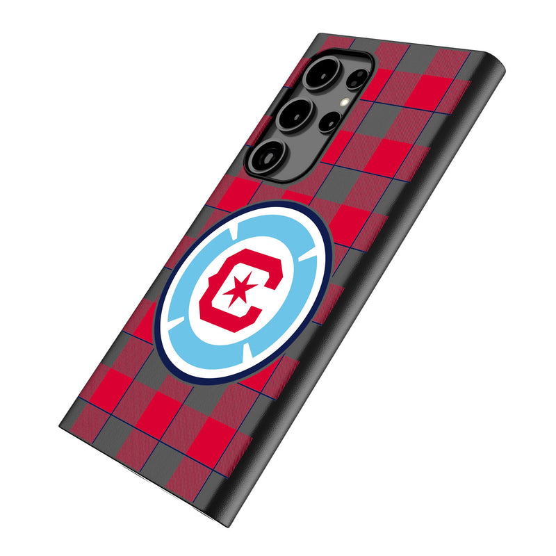 Chicago Fire  Plaid Galaxy MagSafe Compatible Phone Case Iso.Jpg