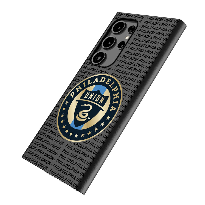 Philadelphia Union   Text Backdrop Galaxy MagSafe Compatible Phone Case Iso.Jpg