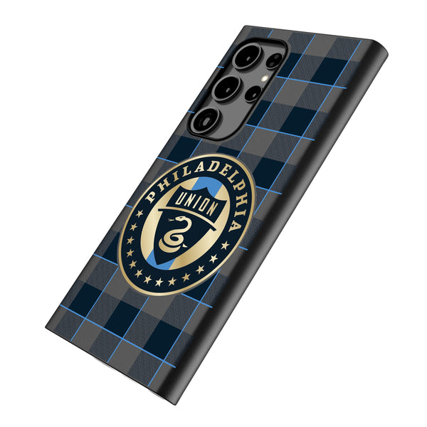 Philadelphia Union   Plaid Galaxy MagSafe Compatible Phone Case Iso.Jpg