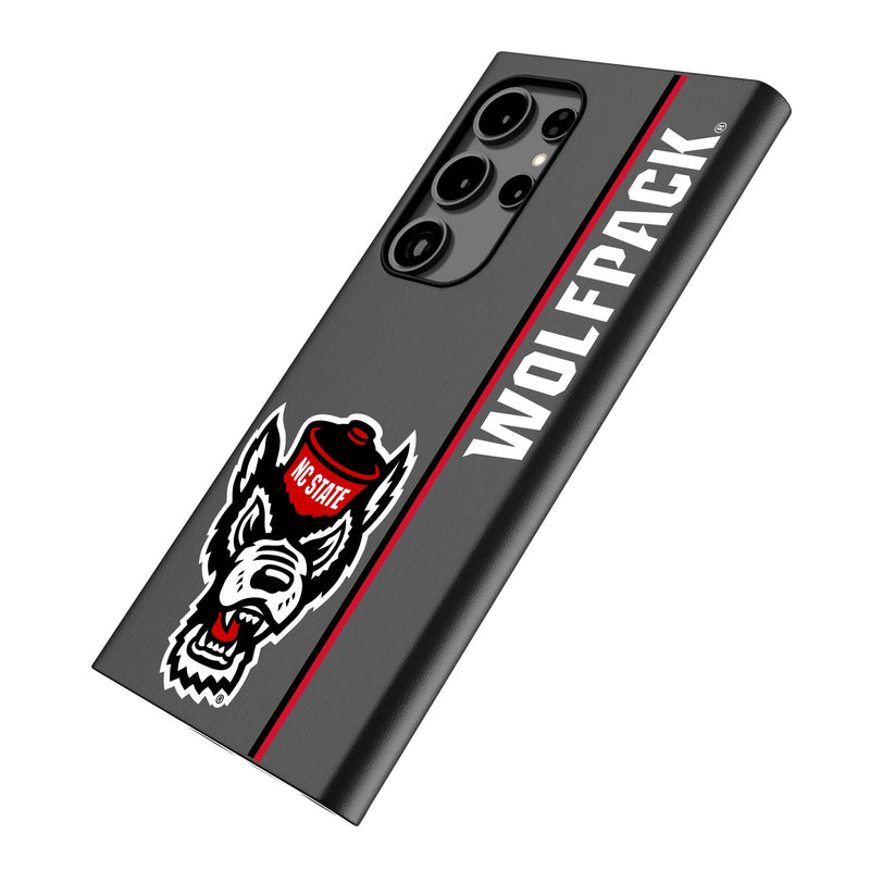 North Carolina State University Wolfpack Sidebar Galaxy MagSafe Compatible Phone Case Iso.Jpg