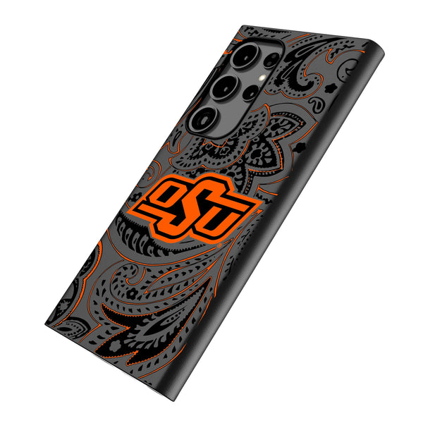 Oklahoma State University Cowboys Paisley Galaxy MagSafe Compatible Phone Case Iso.Jpg