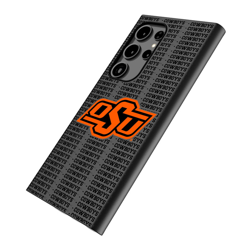 Oklahoma State University Cowboys Text Backdrop Galaxy MagSafe Compatible Phone Case Iso.Jpg