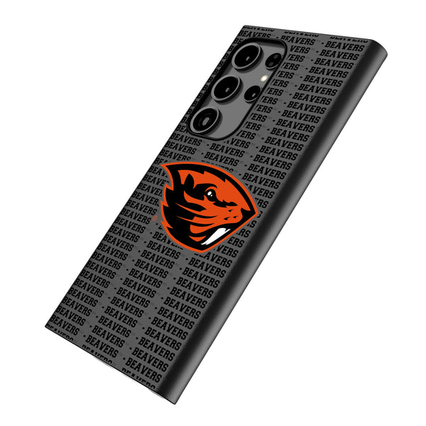 Oregon State University Beavers Text Backdrop Galaxy MagSafe Compatible Phone Case Iso.Jpg