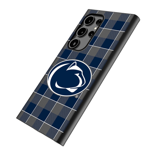 Pennsylvania State University Nittany Lions Plaid Galaxy MagSafe Compatible Phone Case Iso.Jpg