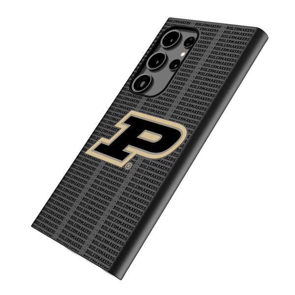 Purdue University Boilermakers Text Backdrop Galaxy MagSafe Compatible Phone Case Iso.Jpg