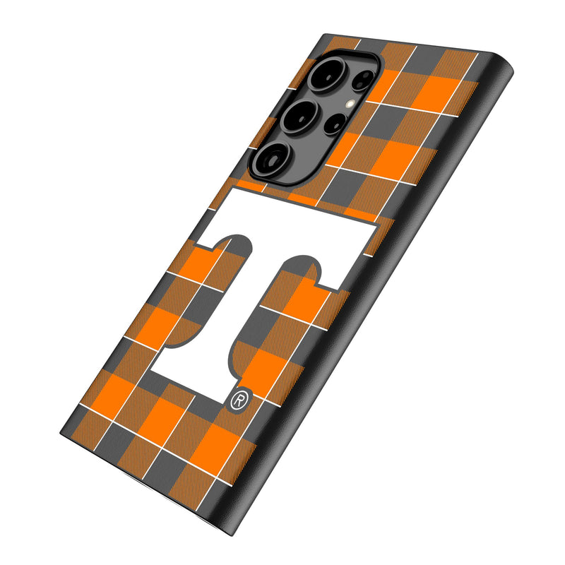 University of Tennessee Volunteers Plaid Galaxy MagSafe Compatible Phone Case Iso.Jpg