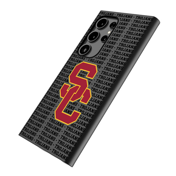 University of Southern California Trojans Text Backdrop Galaxy MagSafe Compatible Phone Case Iso.Jpg