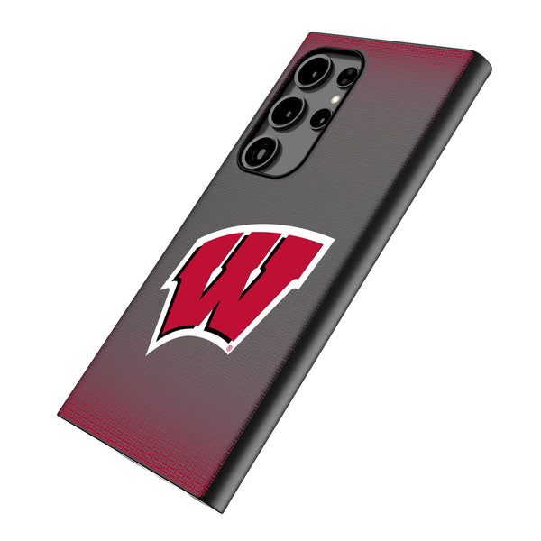 University of Wisconsin Badgers Linen Galaxy MagSafe Compatible Phone Case Iso.Jpg