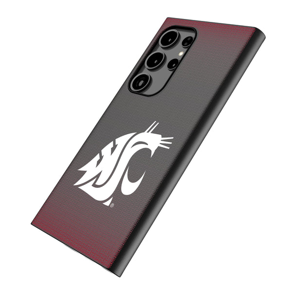 Washington State University Cougars Linen Galaxy MagSafe Compatible Phone Case Iso.Jpg