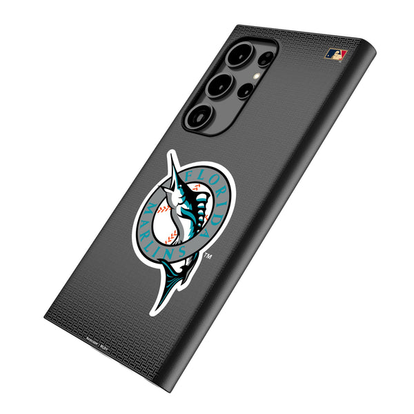 Miami Marlins 1993-2011 - Cooperstown Collection Linen Galaxy MagSafe Compatible Phone Case Iso.Jpg