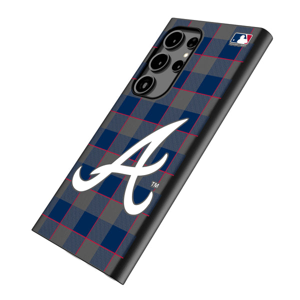 Atlanta Braves Plaid Galaxy MagSafe Compatible Phone Case Iso.Jpg