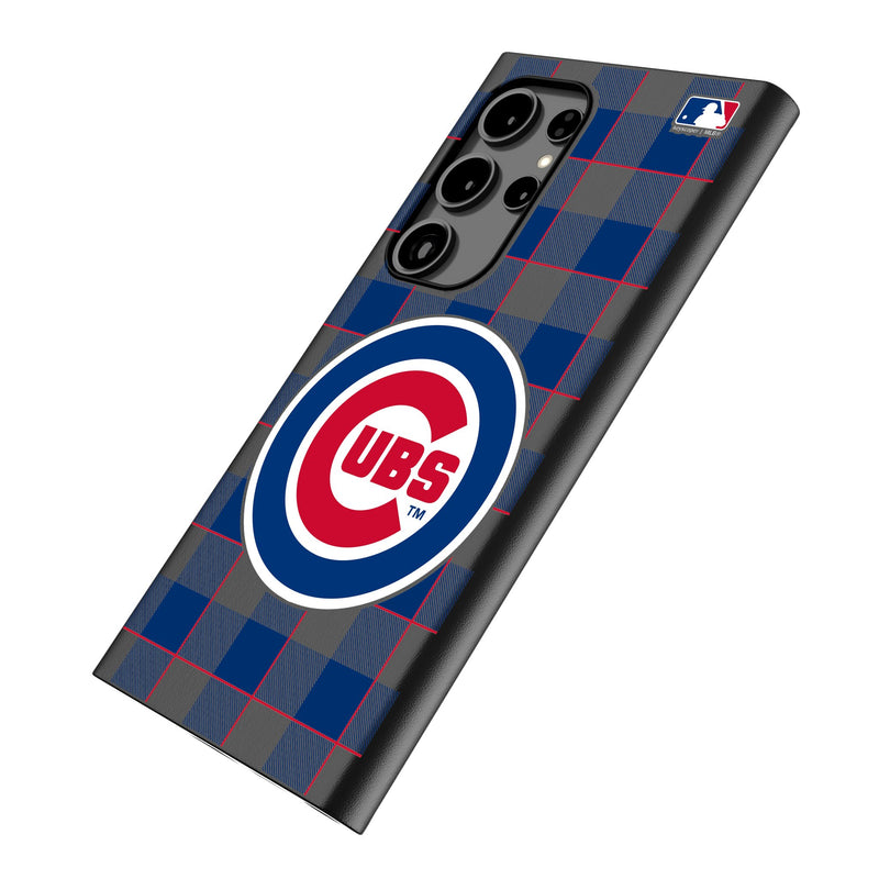 Chicago Cubs Plaid Galaxy MagSafe Compatible Phone Case Iso.Jpg