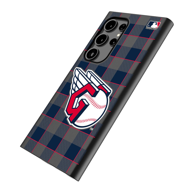 Cleveland Guardians Plaid Galaxy MagSafe Compatible Phone Case Iso.Jpg