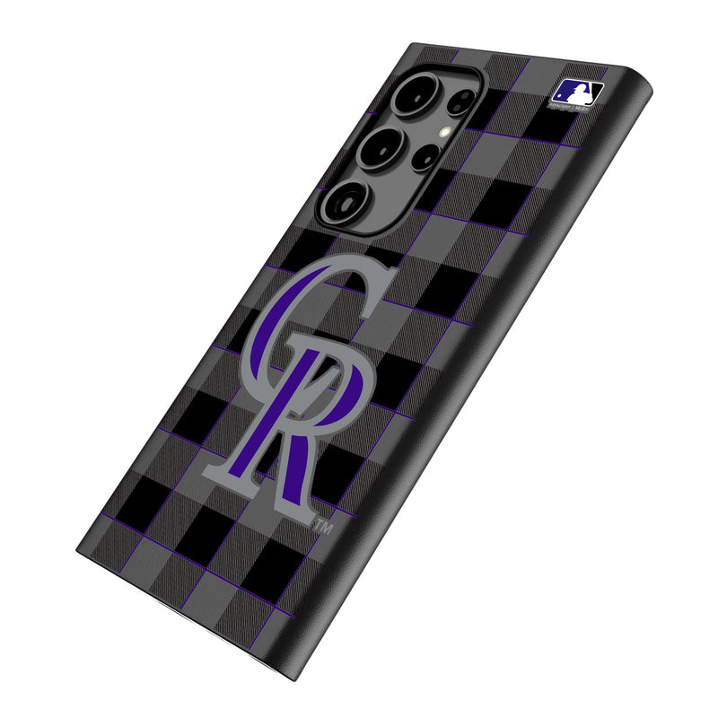 Colorado Rockies Plaid Galaxy MagSafe Compatible Phone Case Iso.Jpg