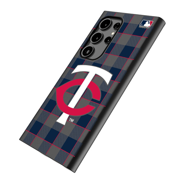 Minnesota Twins Plaid Galaxy MagSafe Compatible Phone Case Iso.Jpg