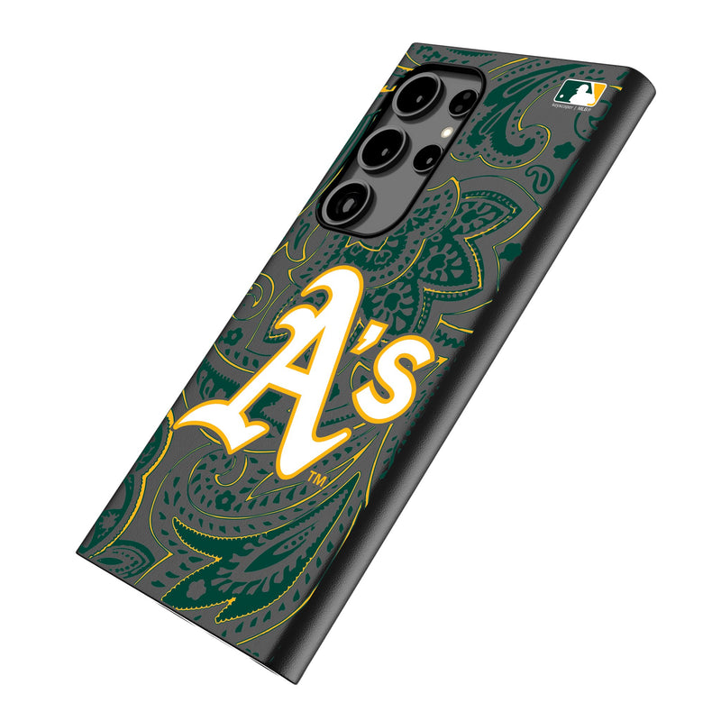 Oakland Athletics Paisley Galaxy MagSafe Compatible Phone Case Iso.Jpg