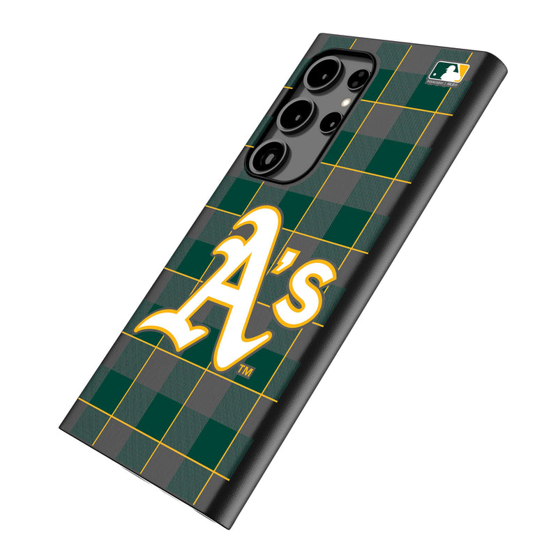 Oakland Athletics Plaid Galaxy MagSafe Compatible Phone Case Iso.Jpg