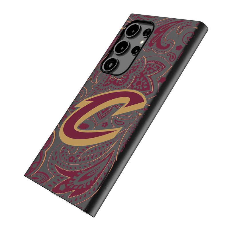 Cleveland Cavaliers Paisley Galaxy MagSafe Compatible Phone Case Iso.Jpg