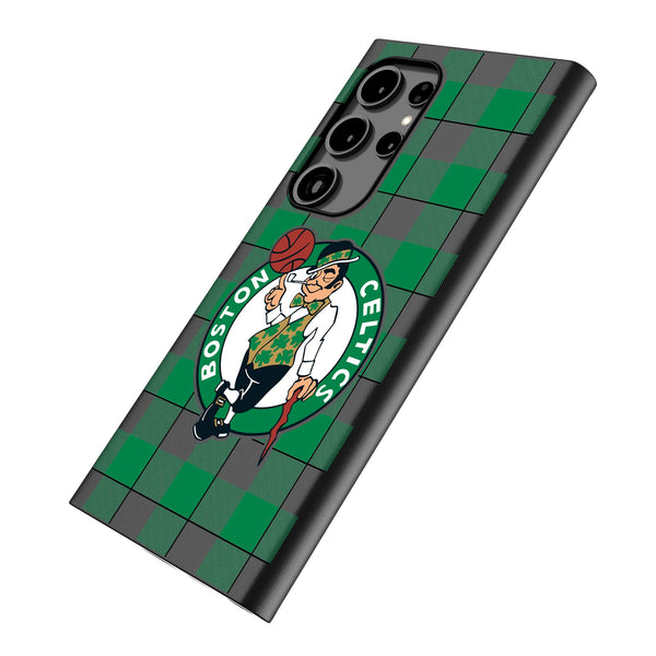 Boston Celtics Plaid Galaxy MagSafe Compatible Phone Case Iso.Jpg